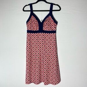 Patagonia Red and White Minette Geometric Print Activewear  Dress M